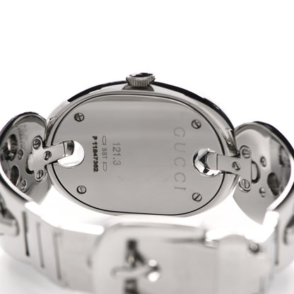 Gucci Stainless Steel Diamond 32mm Marina Quartz Watch Black 4 of 5