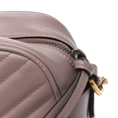 Gucci Calfskin Matelasse Small GG Marmont Chain Shoulder Bag Porcelain Rose 20 of 26