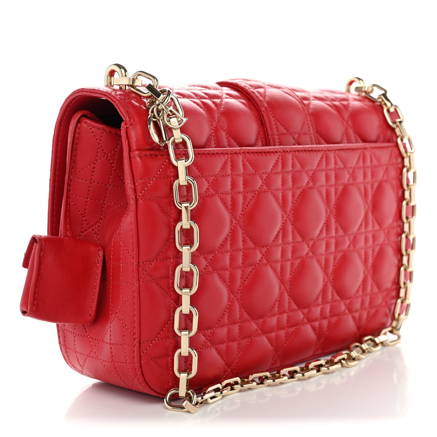 Christian Dior Lambskin Cannage Medium Miss Dior Flap Red 3 of 12