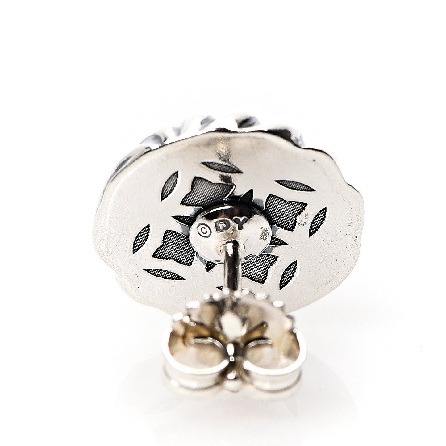 Sterling Silver 14mm Sculpted Cable Stud Earrings
