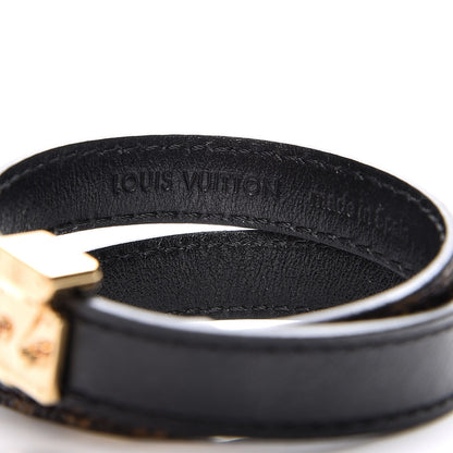 Louis Vuitton Monogram Lockit Bracelet 17 Black 4 of 6