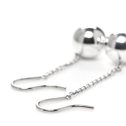 Tiffany Sterling Silver 10mm HardWear Ball Drop Earrings 3 of 4