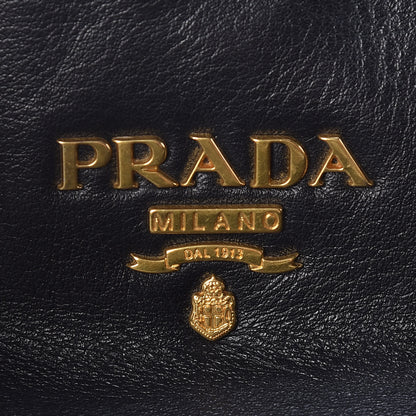 Prada Soft Calf Shopping Tote Black 6 of 15