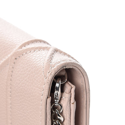 Christian Dior Grained Calfskin Diorama Croisiere Chain Wallet Rose Poudre 11 of 12