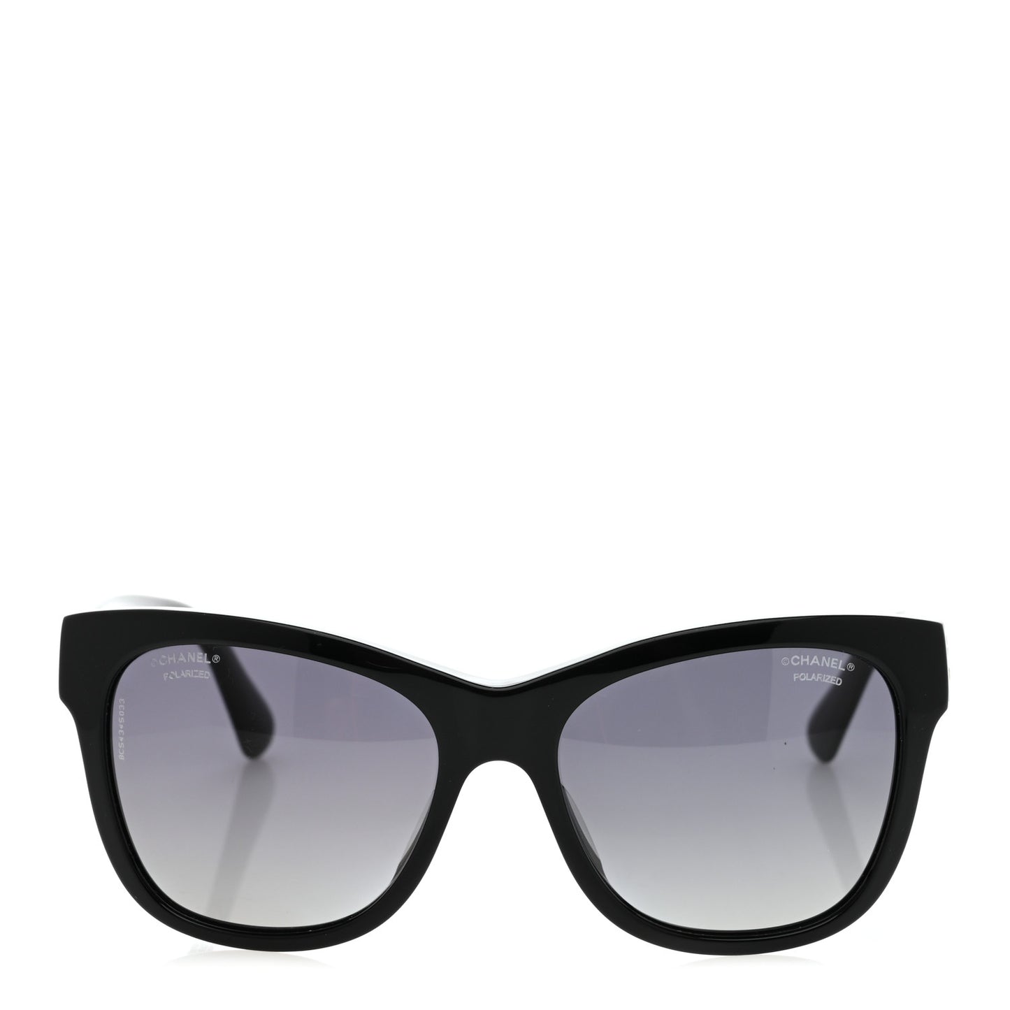 Acetate Polarized Square CC Sunglasses 5380-A  Black