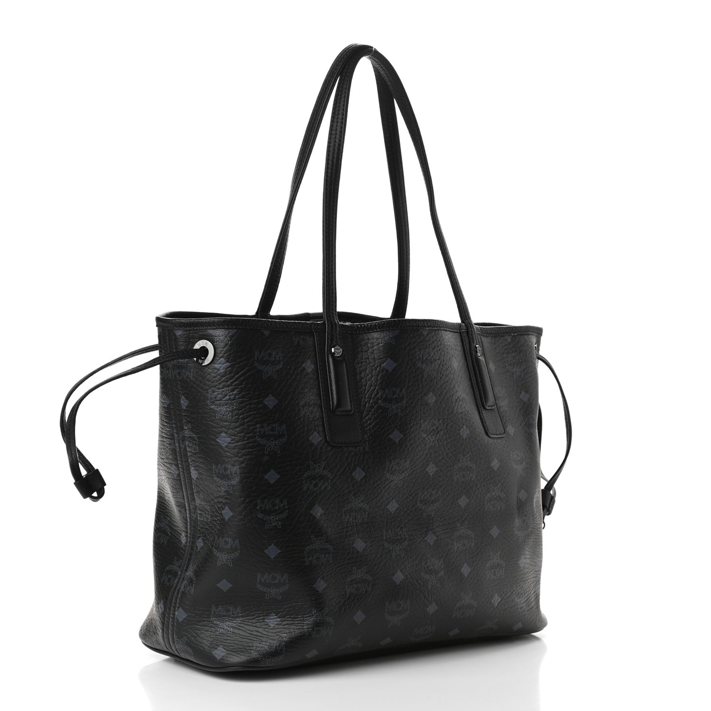 Visetos Medium Liz Reversible Shopper Tote Black