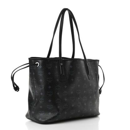 MCM Visetos Medium Liz Reversible Shopper Tote Black 4 of 14