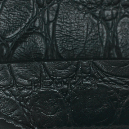 Givenchy Calfskin Crocodile Embossed Antigona Evening Clutch Black 7 of 9