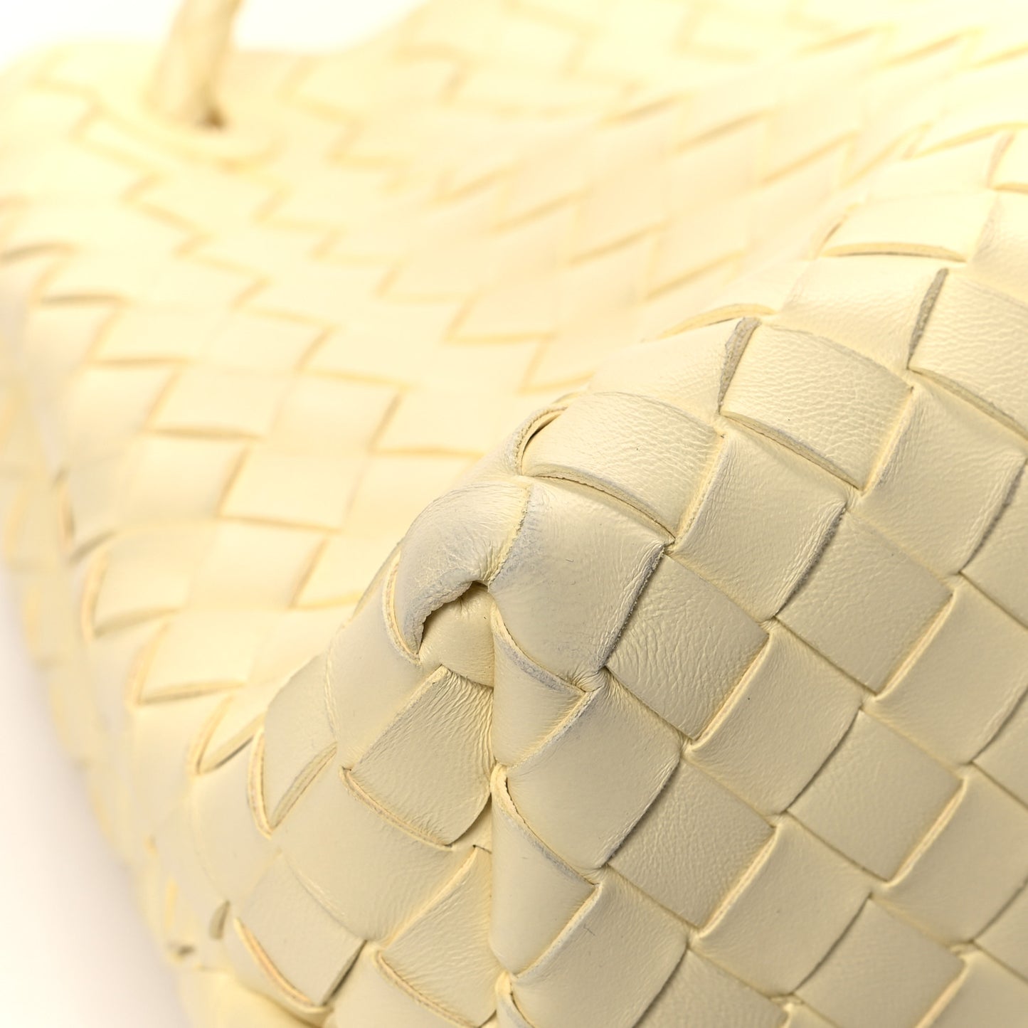 Nappa Intrecciato Medium Andiamo Shoulder Bag Chamomile