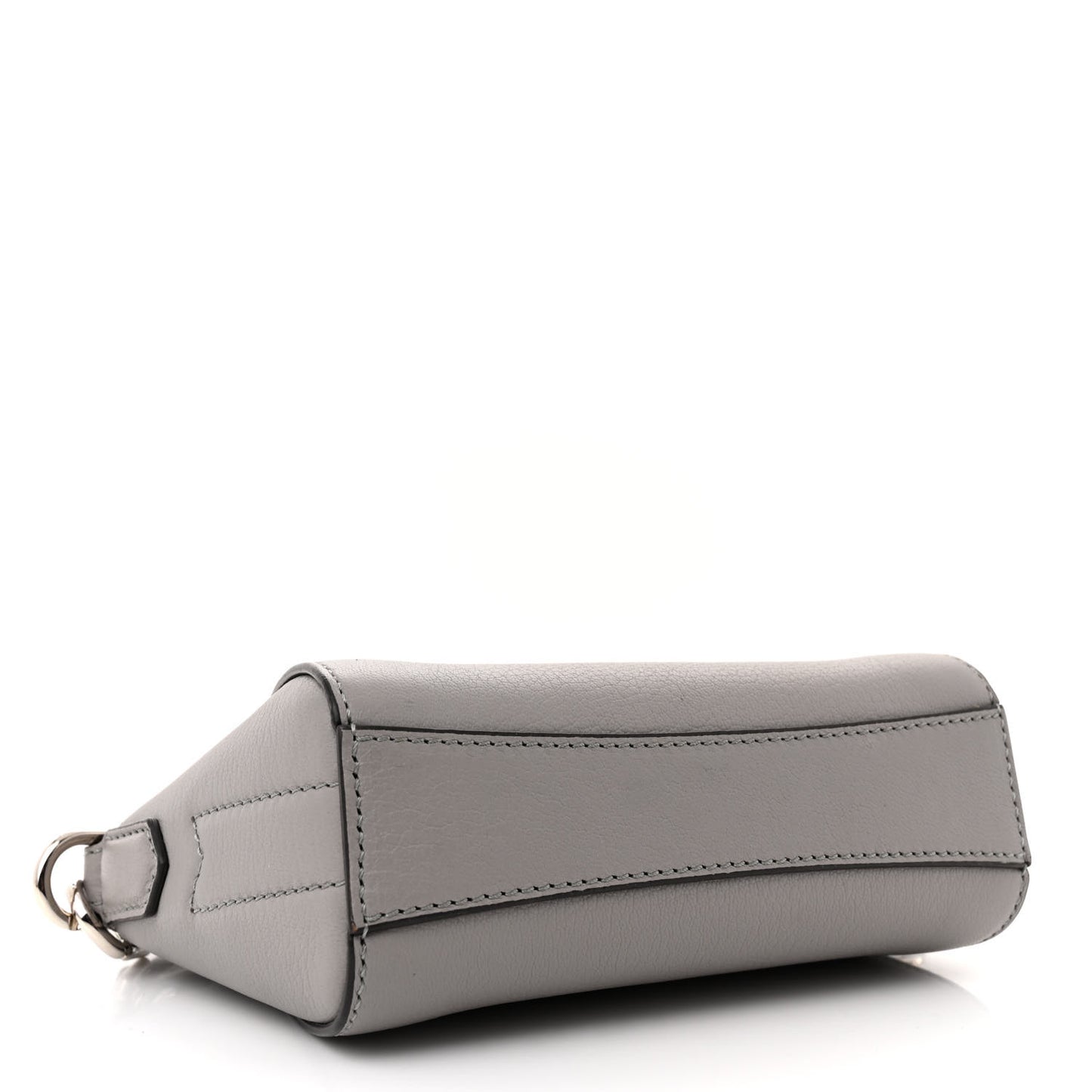 Sugar Goatskin Nano Antigona Pearl Grey