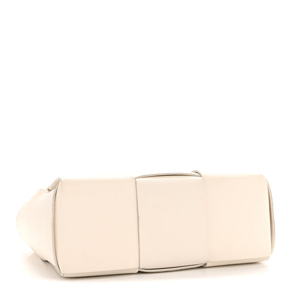 Bottega Veneta Grained Calfskin Maxi Intrecciato Small Arco Tote White 5 of 12