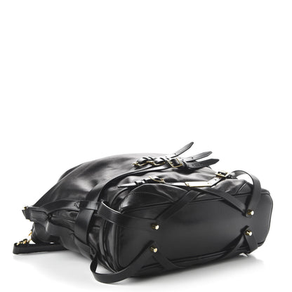 Burberry Soft Lambskin Bridle Calfskin Medium Gosford Hobo Black 4 of 9