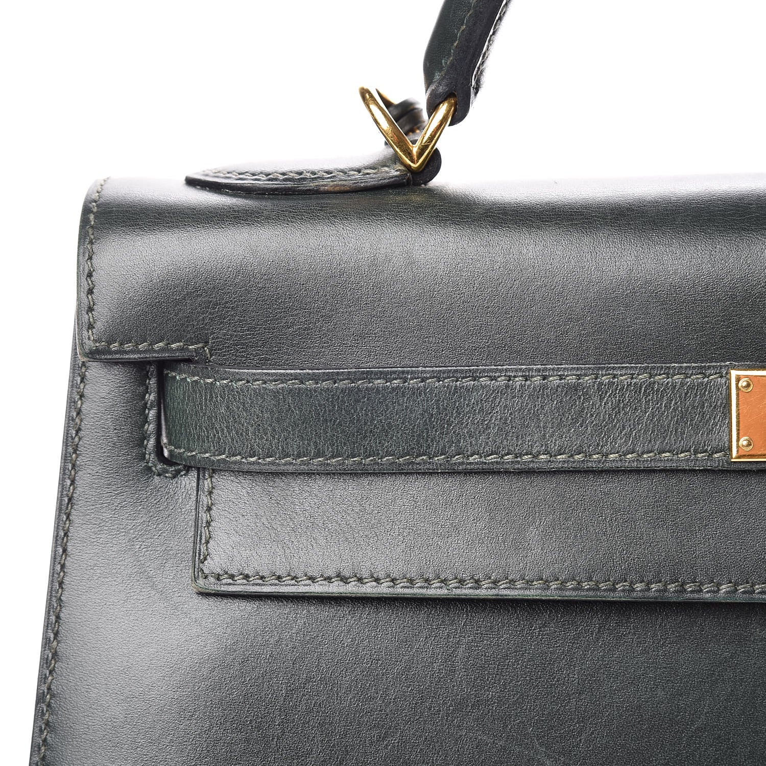 Hermes Box Kelly Sellier 32 Vert Fonce 14 of 15