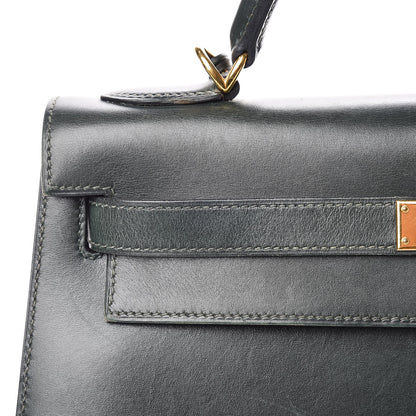 Hermes Box Kelly Sellier 32 Vert Fonce 14 of 15