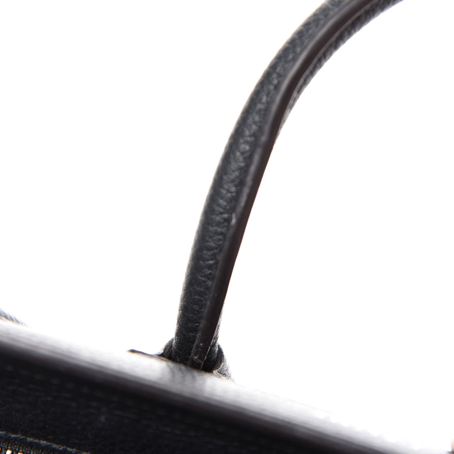 Drummed Calfskin Nano Luggage Black