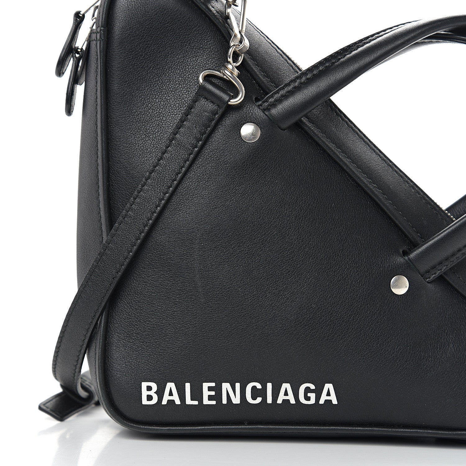 Balenciaga Calfskin XS Triangle Duffle Black 12 of 12