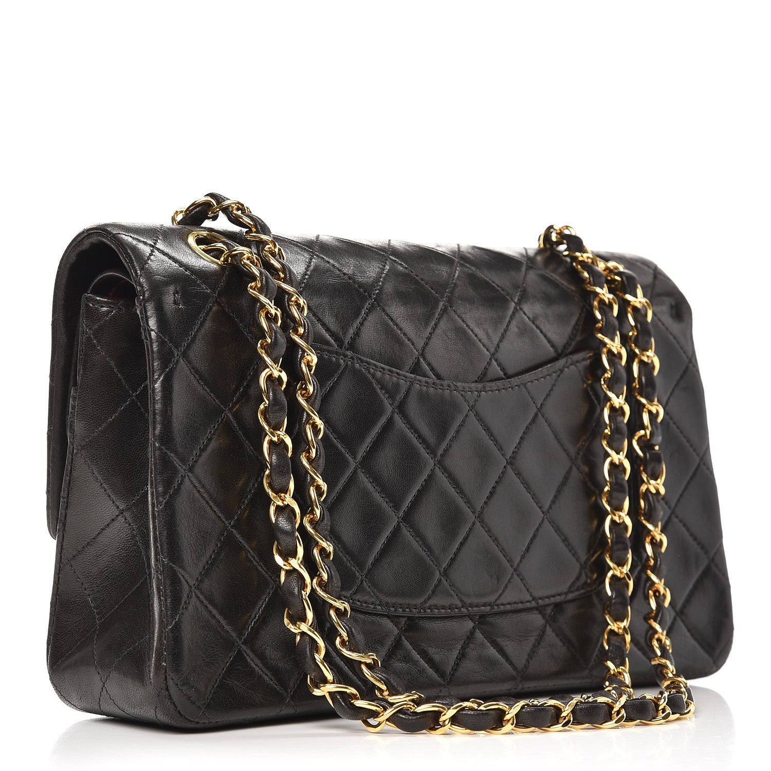 Chanel Lambskin Quilted Medium Double Flap Black 4 of 10