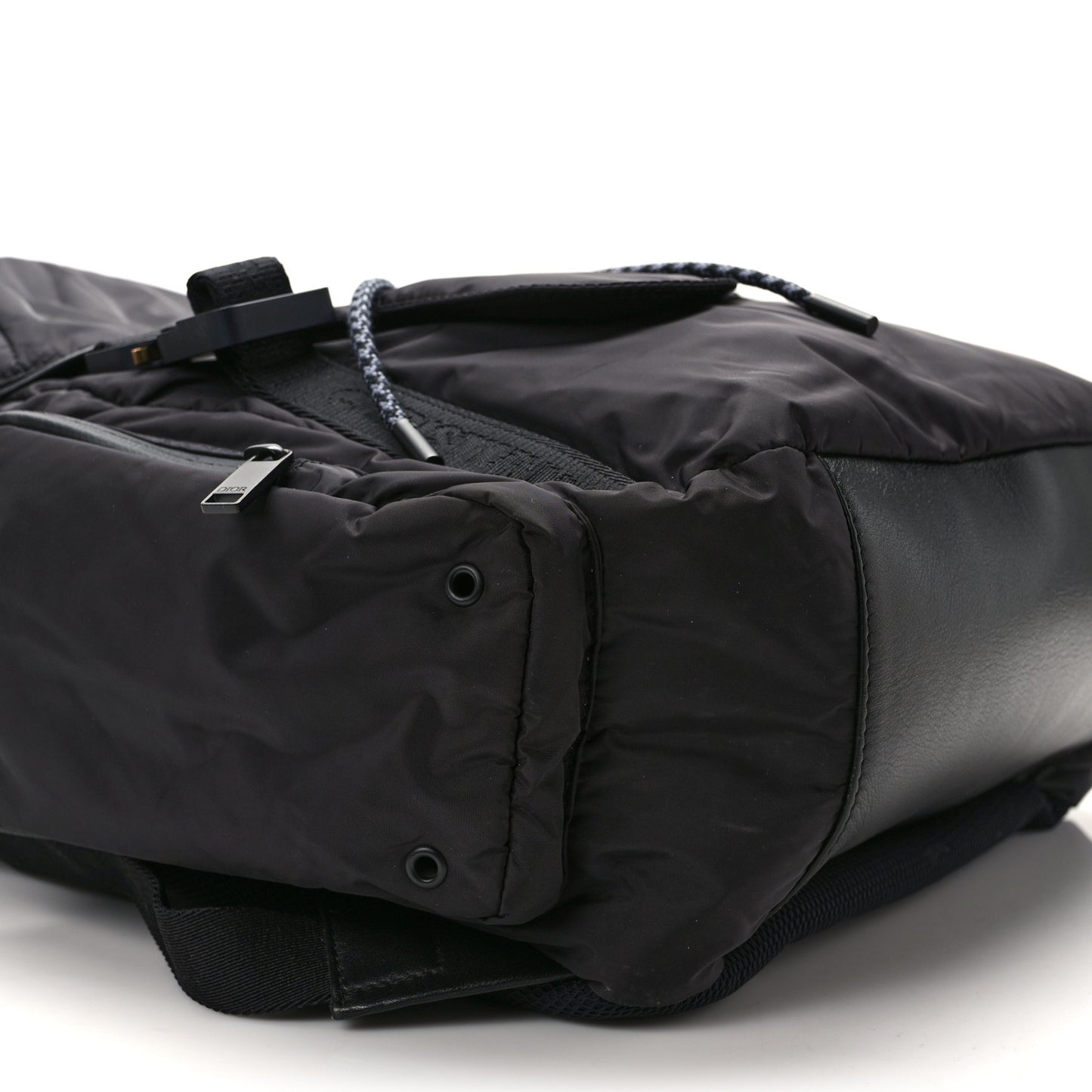 Nylon Saddle Backpack Black