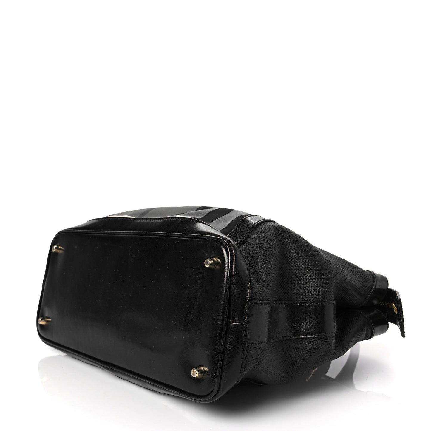 Nylon Beat Check Medium Landscape Lynher Tote Black