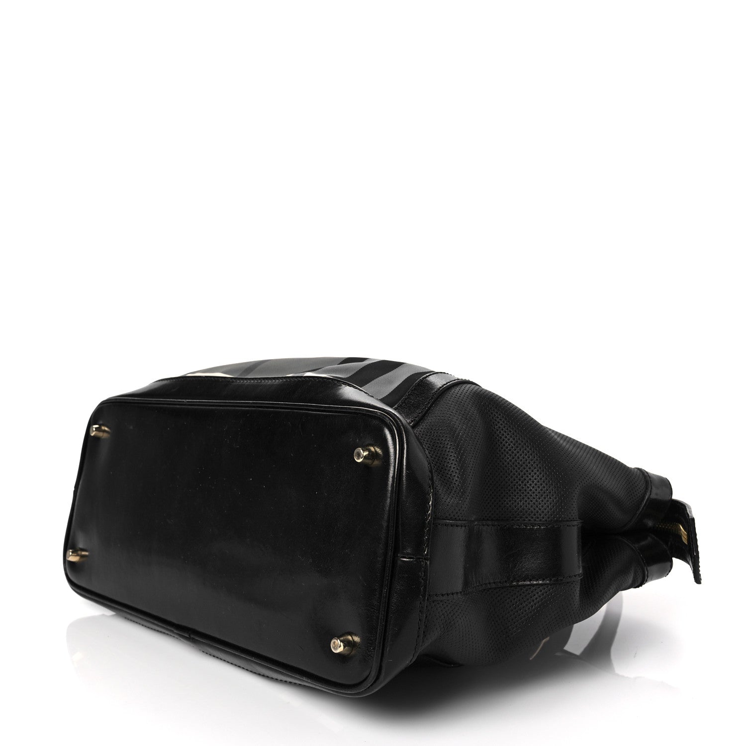 Burberry Nylon Beat Check Medium Landscape Lynher Tote Black 6 of 9