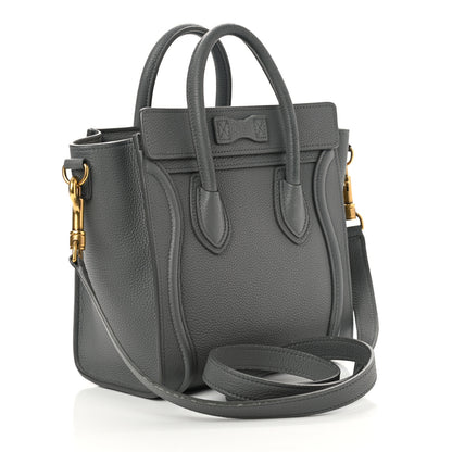 Celine Baby Drummed Calfskin Nano Luggage Kohl 3 of 10