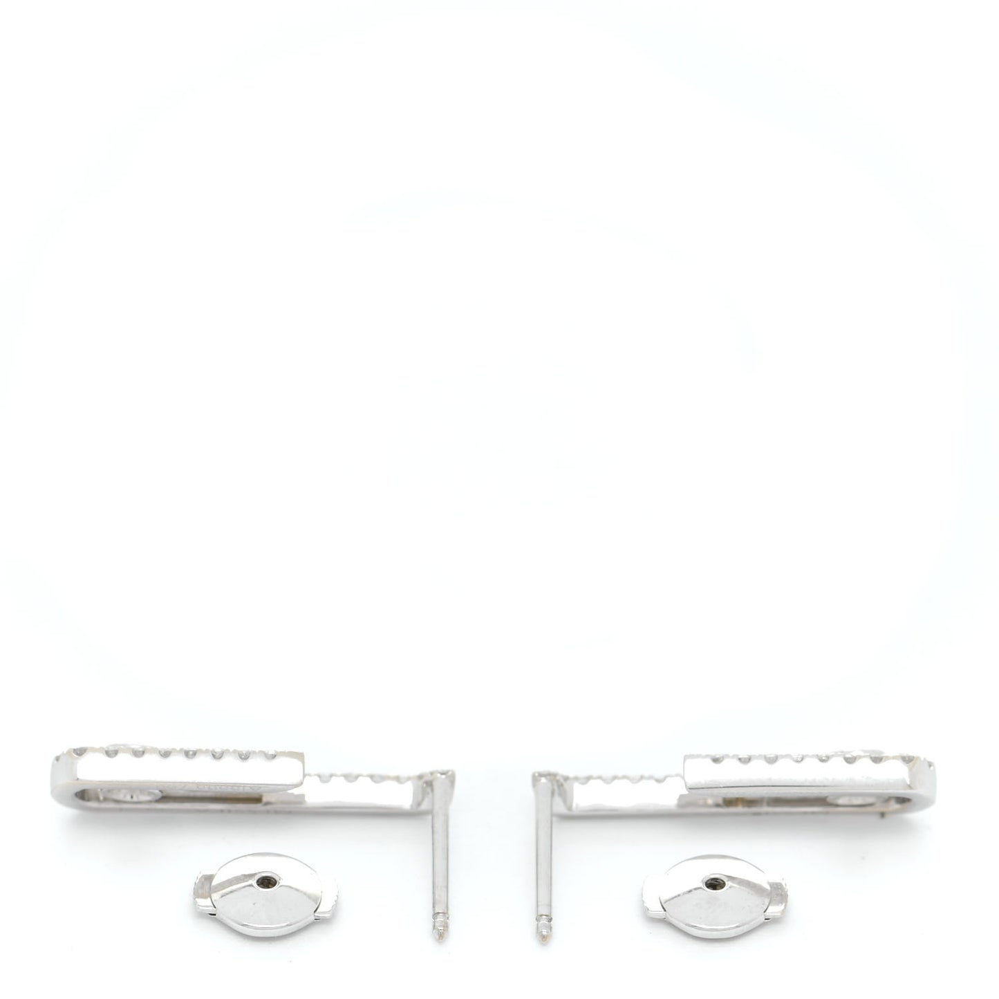 X GIGI HADID 18K White Gold Diamond Move Addiction Earrings