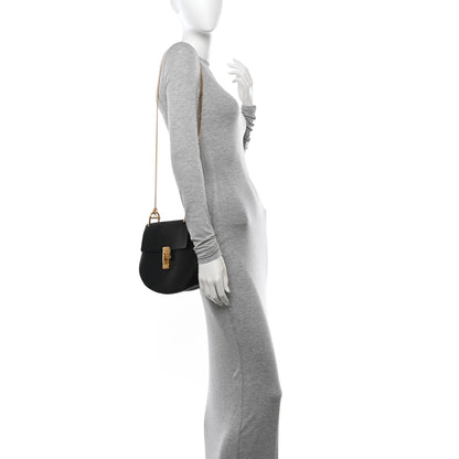 Chloe Grained Lambskin Drew Shoulder Bag Black 2 of 11