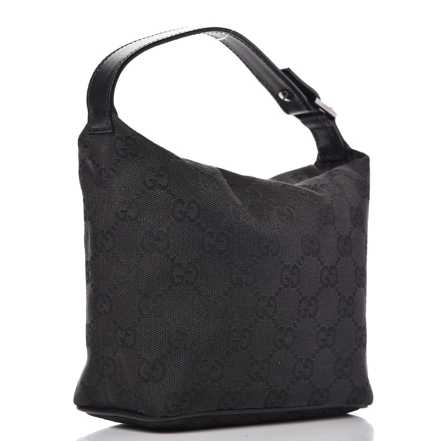 Gucci Monogram Mini Hobo Bag Black 3 of 8