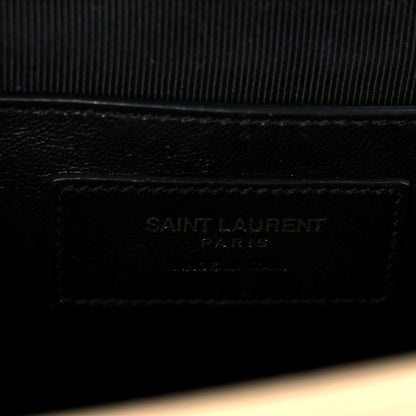 Saint Laurent Grain De Poudre Medium Monogram Kate Satchel Nude Powder 6 of 11