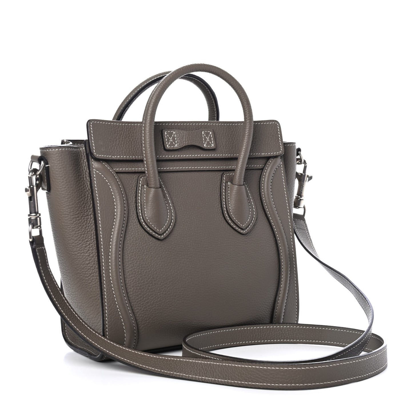 Drummed Calfskin Nano Luggage Souris
