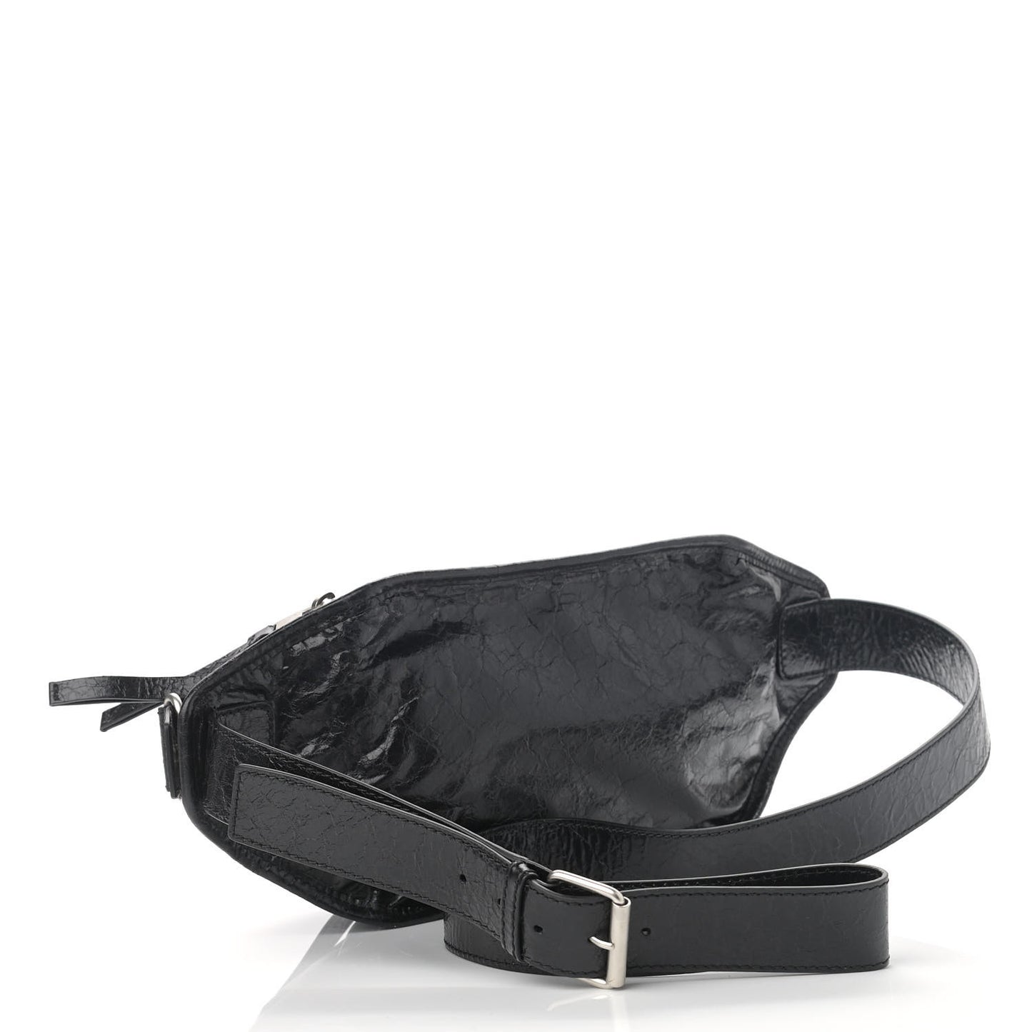 Lambskin Classic Hardware Neo Lift Hip Bag Black