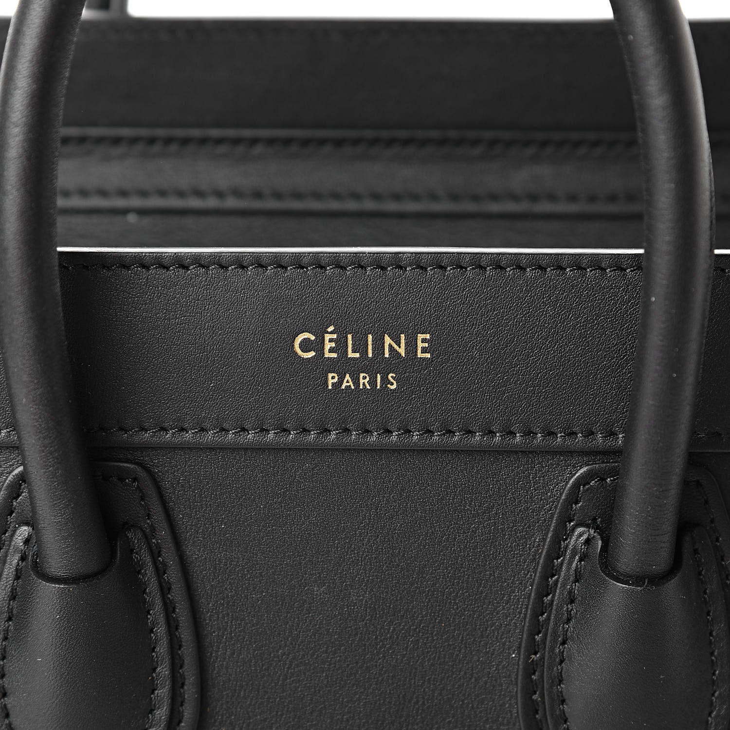 Celine Smooth Calfskin Nano Luggage Black 6 of 11