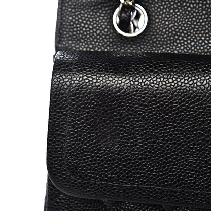 Chanel Caviar Quilted Medium Double Flap Black 8 of 16