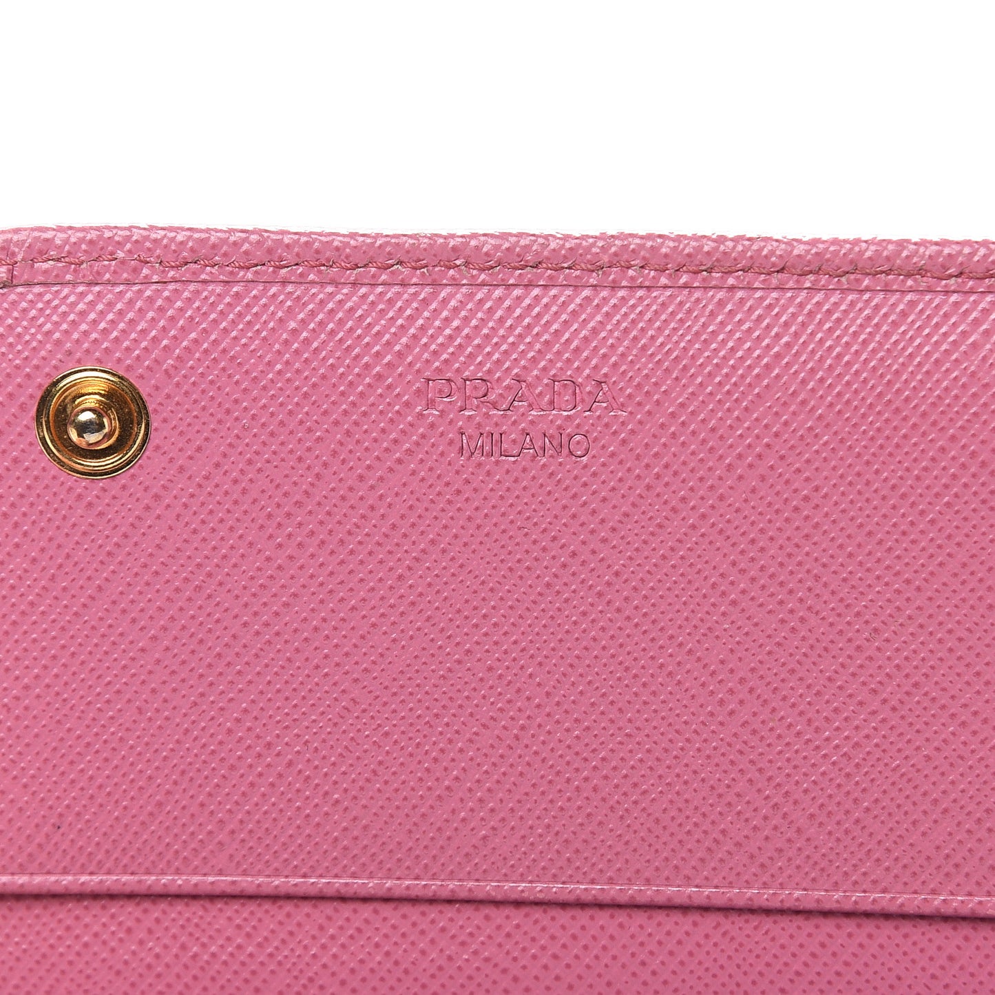 Saffiano Metal Continental Flap Wallet Begonia