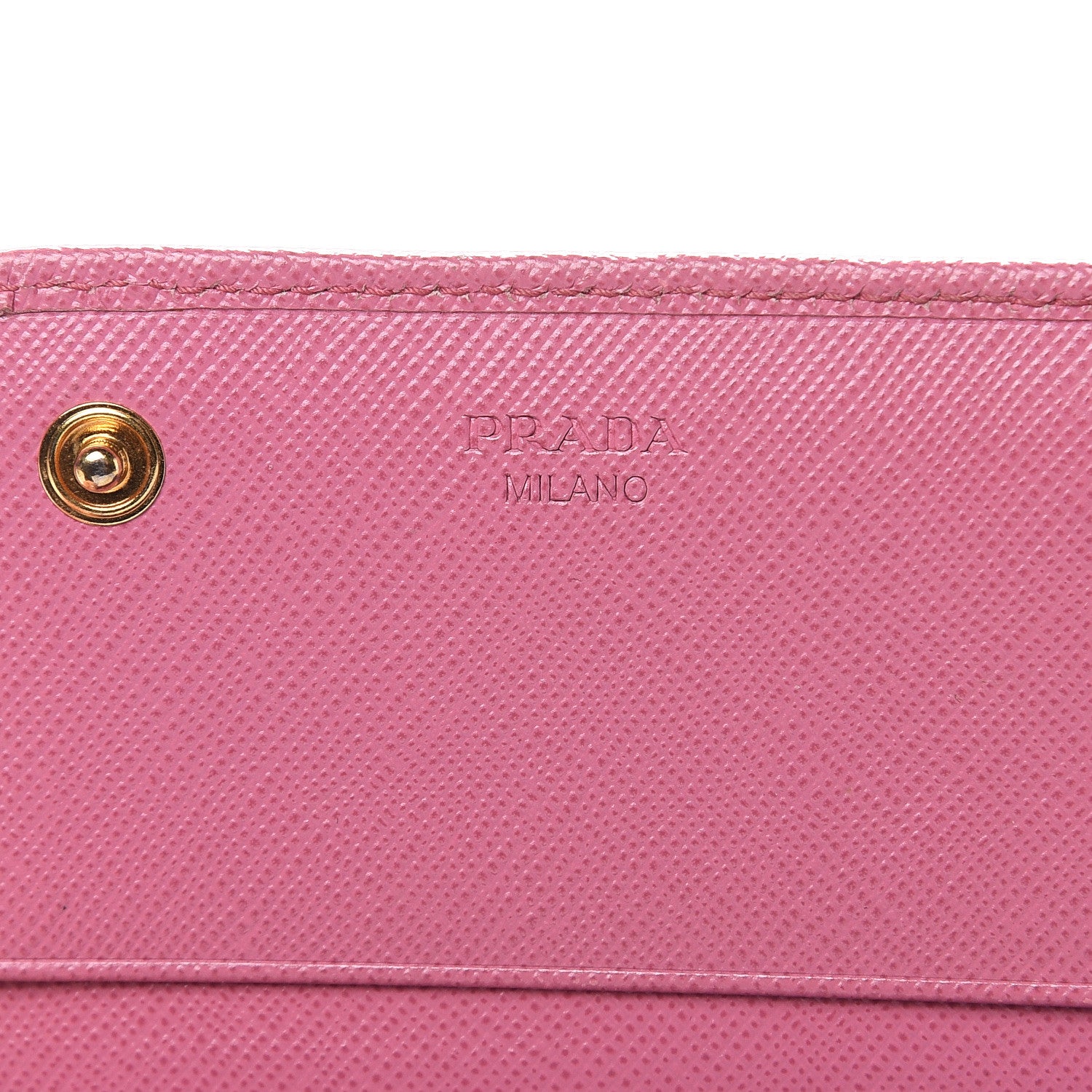 Prada Saffiano Metal Continental Flap Wallet Begonia 6 of 14