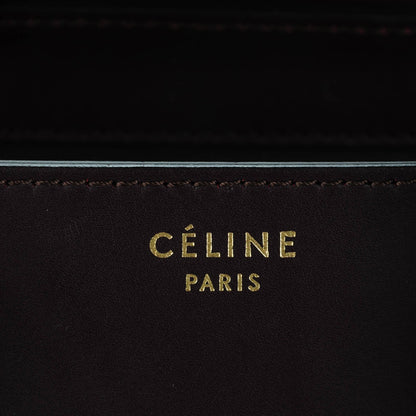 Celine Canvas Smooth Calfskin Mini Luggage Olive 5 of 8