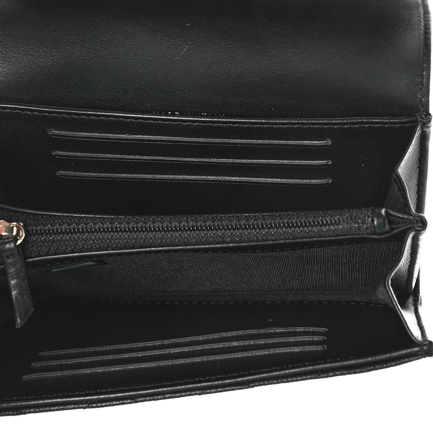 Caviar Quilted Medium Filigree Flap Wallet Black