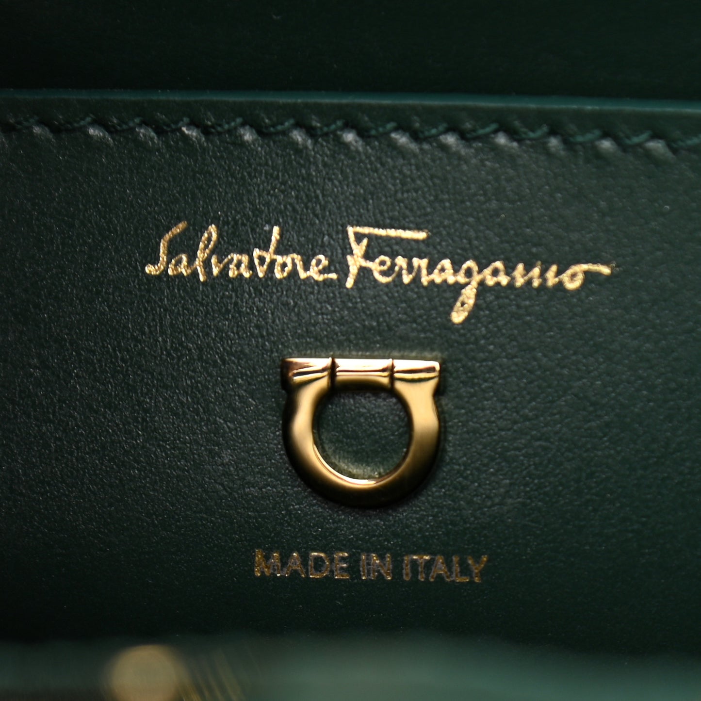 Calfskin Small Studio Box Bag Dark Green