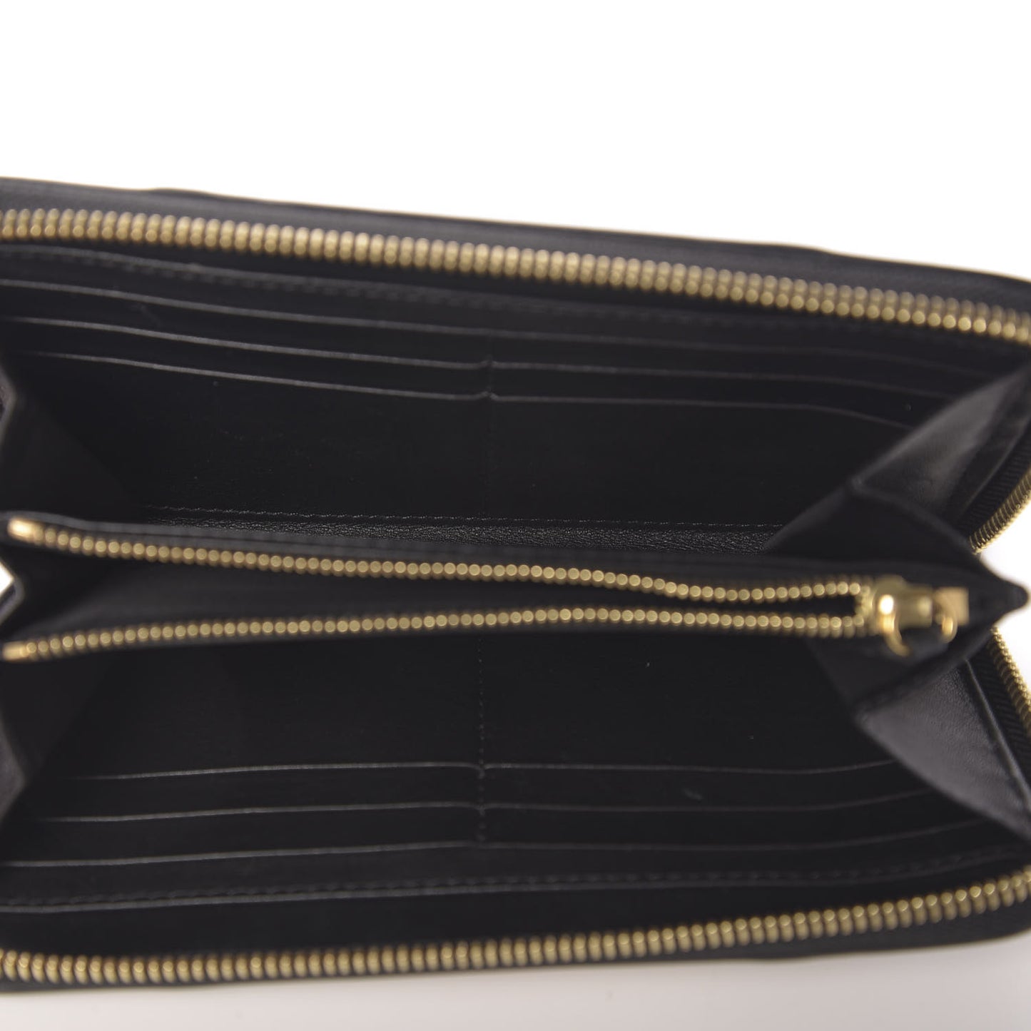 House Check Large Sartorial Ziggy Zip Around Wallet Black