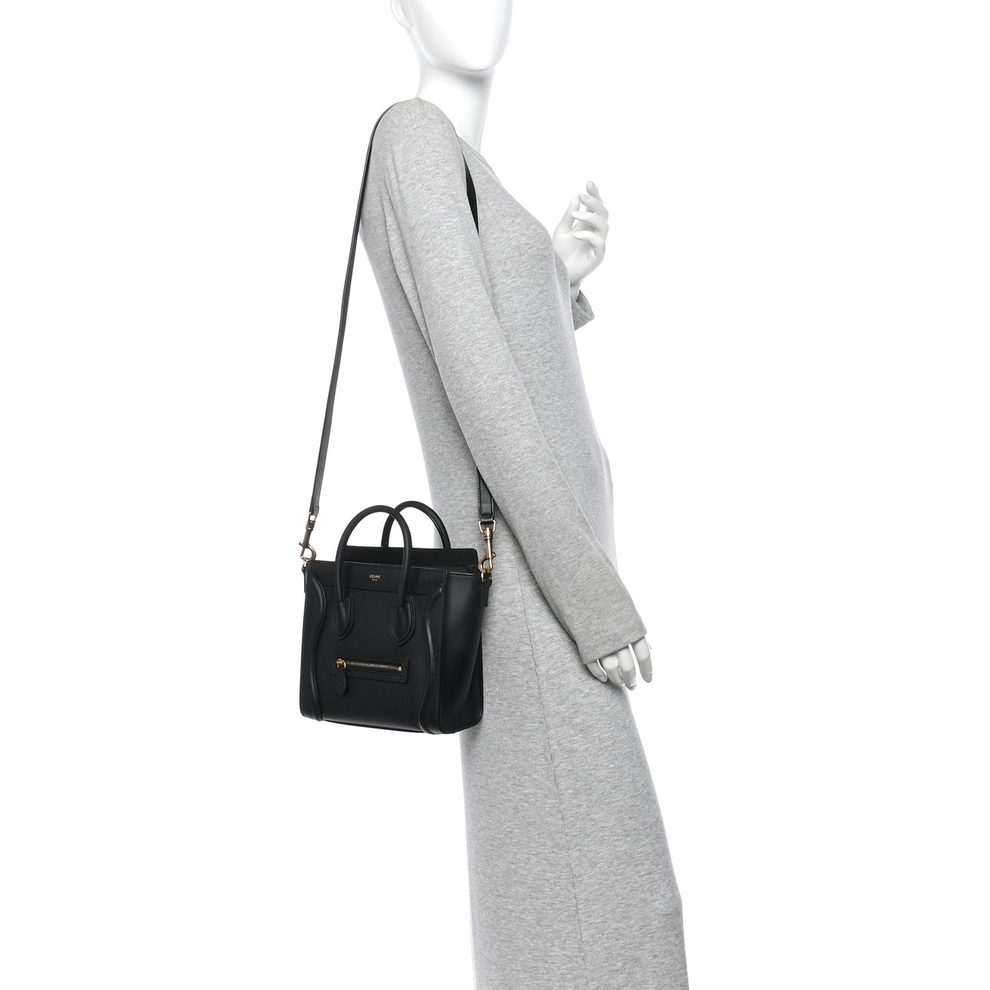 Smooth Calfskin Nano Luggage Black