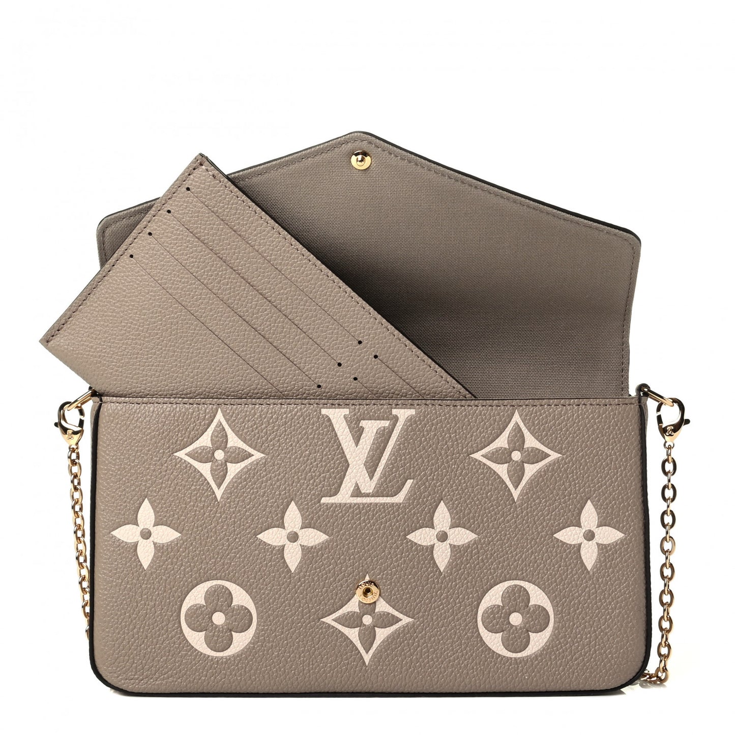 Empreinte Monogram Giant Felicie Pochette Tourterelle Creme