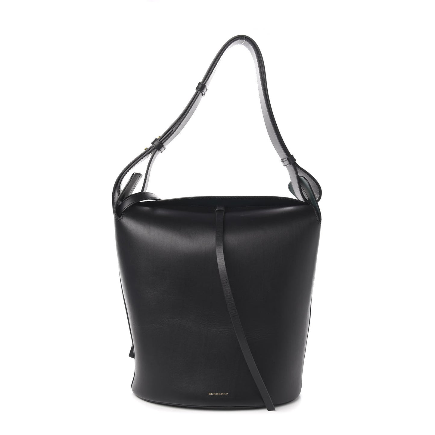 Supple Calfskin Large Bucket Black