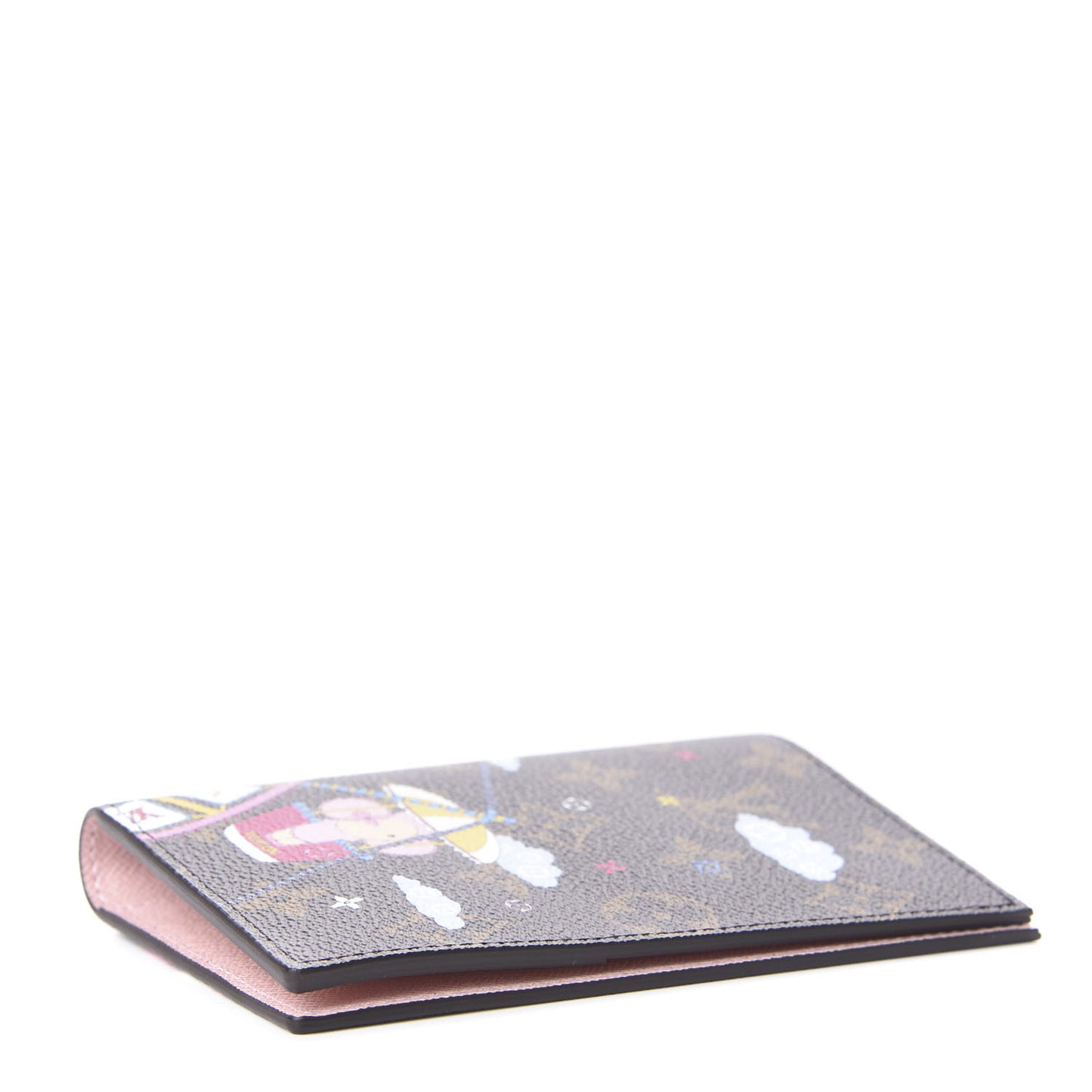 Monogram 2020 Christmas Animation Big Wheel Passport Cover Rose Ballerine