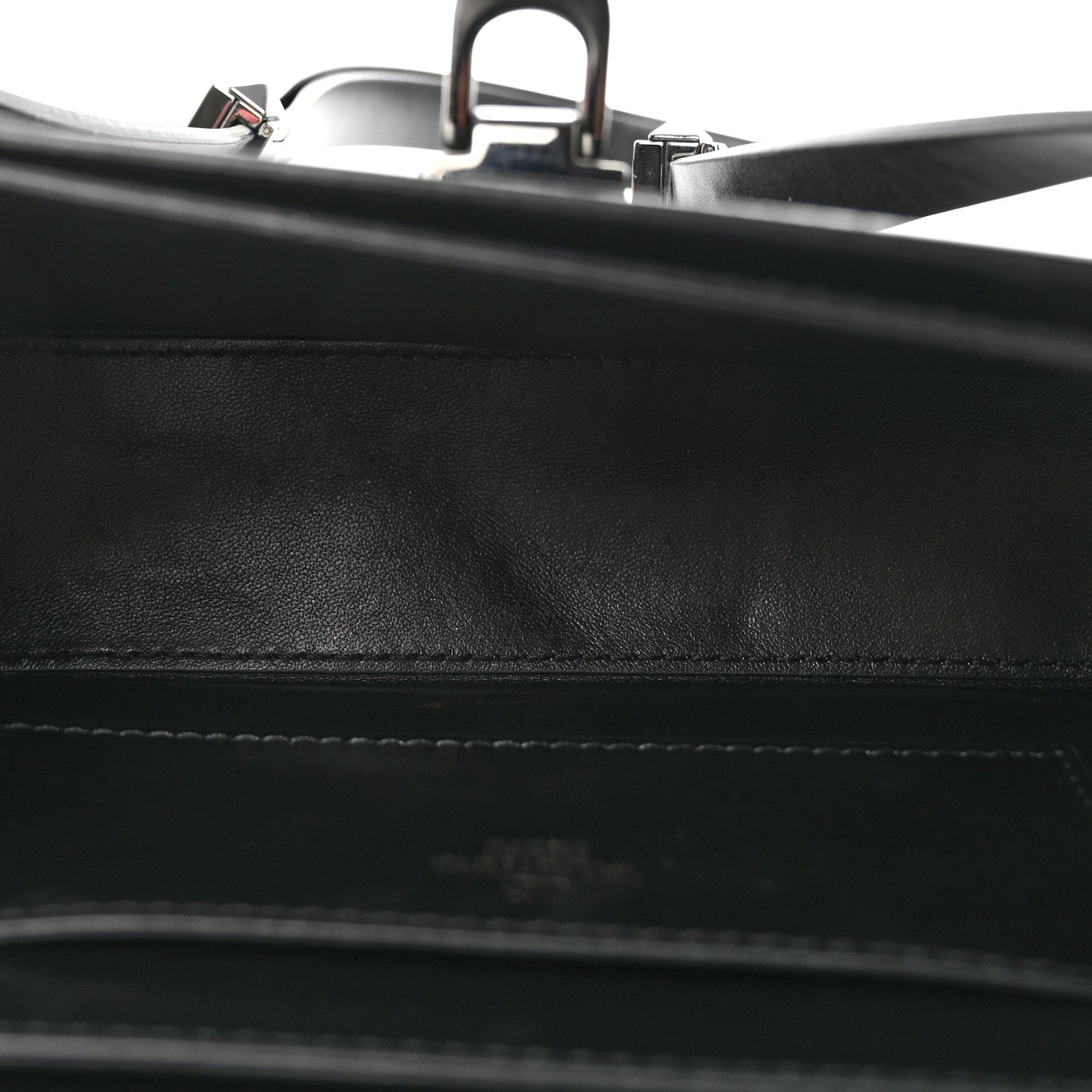Valentino Garavani Smooth Calfskin Enamel Tonal Rockstud23 Shoulder Bag Black 5 of 9