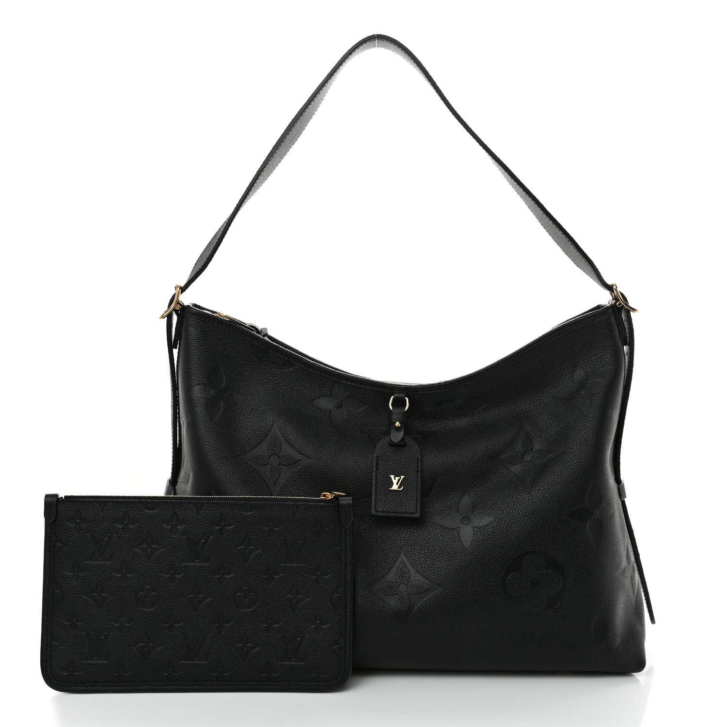 Louis Vuitton Empreinte Monogram Giant CarryAll MM Black 3 of 10