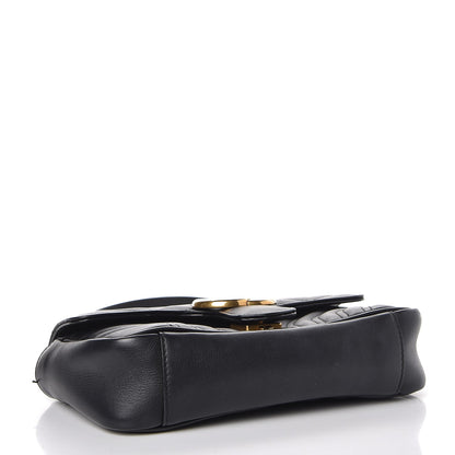 Gucci Calfskin Matelasse Mini GG Marmont Shoulder Bag Black 4 of 9