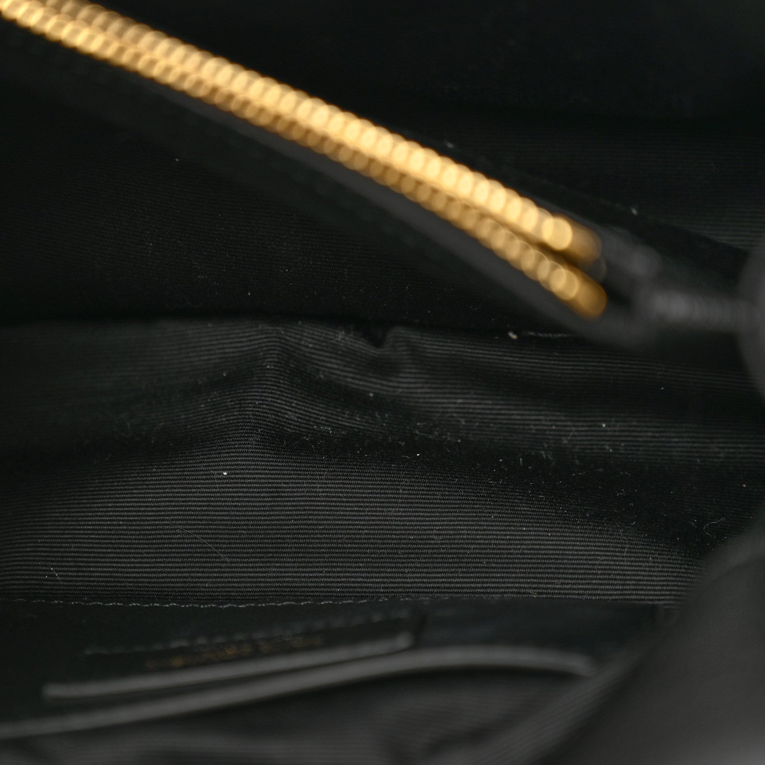 Saint Laurent Sheepskin Matelasse Chevron Monogram Medium College Bag Black 6 of 12