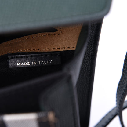 Burberry Derby Calfskin House Check Small Macken Crossbody Bag Dark Bottle Green 9 of 15