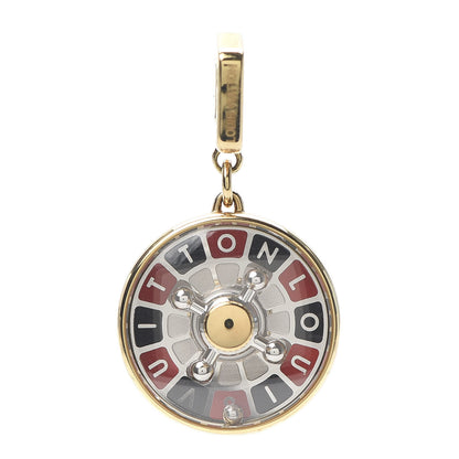 Louis Vuitton 18K Yellow Gold Enamel Roulette Charm 1 of 6