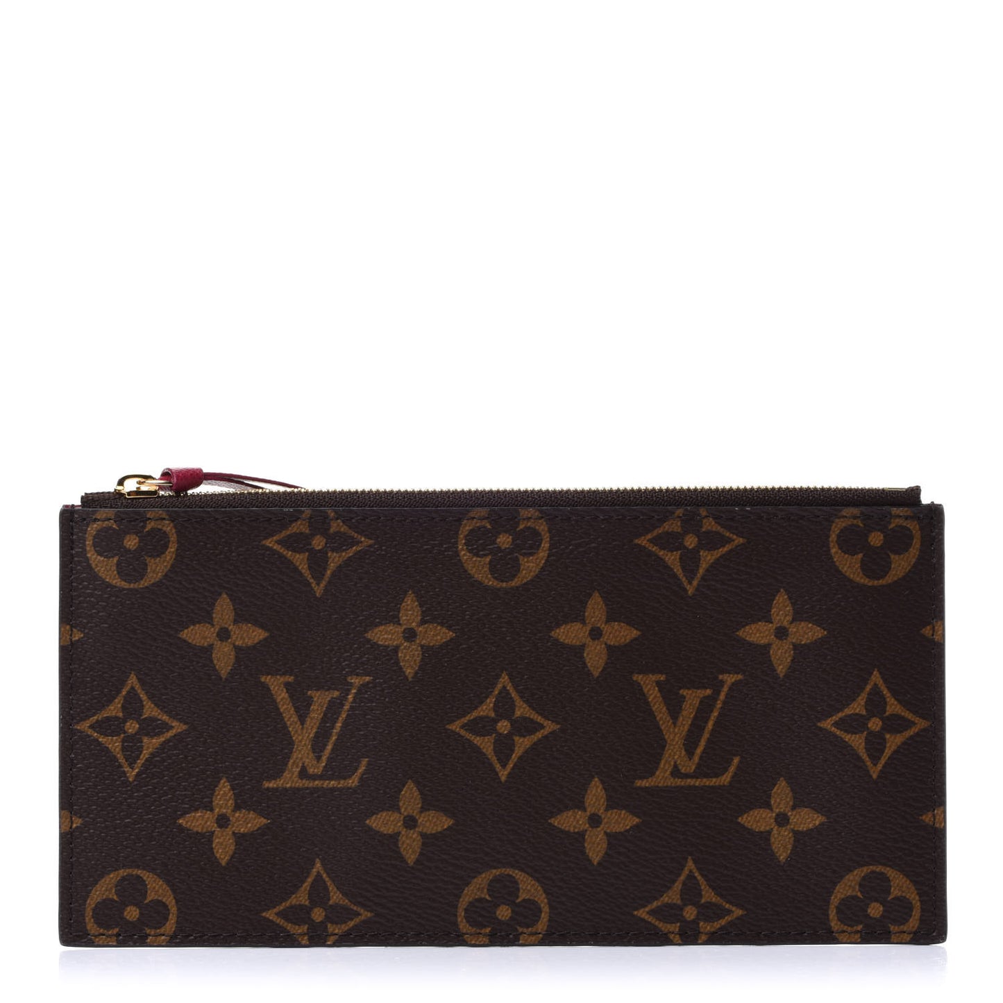 Monogram Felicie Chain Wallet Zippered Insert Fuchsia